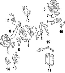 Foto de Bomba de Inyeccin de Aire secundaria Original para Mercedes-Benz Marca MERCEDES BENZ Nmero de Parte 0001405185