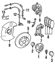 Foto de Sensor de Desgaste de Pastilla de Freno Original para Mercedes-Benz Marca MERCEDES BENZ Nmero de Parte 2115401717