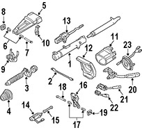 Foto de Cubierta de la Columna de Direccion Original para Mercedes-Benz Marca MERCEDES BENZ Nmero de Parte 20346001958J12