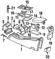 Foto de Panel de la Consola Original para Mercedes-Benz C230 Mercedes-Benz C240 Mercedes-Benz C320 Mercedes-Benz C55 AMG Mercedes-Benz C280 Mercedes-Benz C350 Marca MERCEDES BENZ Parte #20368088391A26