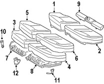 Foto de Cubierta de Asiento Original para Mercedes-Benz C240 Mercedes-Benz C230 Mercedes-Benz C320 Mercedes-Benz C55 AMG Mercedes-Benz C280 Mercedes-Benz C350 Marca MERCEDES BENZ Parte #20392024618J73