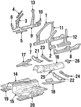 Foto de Bandeja de Piso Original para Mercedes-Benz Marca MERCEDES BENZ Nmero de Parte 2036100560