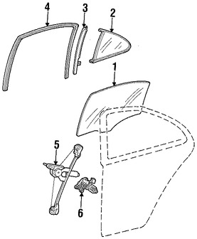 Foto de Cristal de Puerta Original para Mercedes-Benz Marca MERCEDES BENZ N�mero de Parte 2037351910