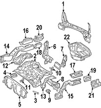 Foto de Bandeja de Piso Original para Mercedes-Benz Marca MERCEDES BENZ N�mero de Parte 2036100861