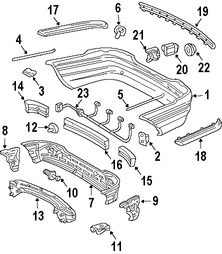 Foto de Absorbedor de impacto de gomaespuma del parachoque Original para Mercedes-Benz Marca MERCEDES BENZ Nmero de Parte 2038850837