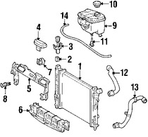 Foto de Manguera de Rebose Refrigerante de Motor Original para Mercedes-Benz C350 2006 2007 Mercedes-Benz C230 2006 2007 Mercedes-Benz C280 2006 2007 Marca MERCEDES BENZ Parte #2035014582