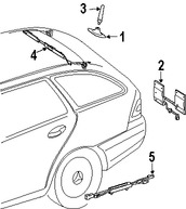 Foto de Mstil de Antena de Radio Original para Mercedes-Benz Marca MERCEDES BENZ Nmero de Parte 2038200575