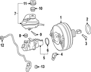 Foto de Empacadura de Booster Frenos de Potencia Original para Mercedes-Benz Marca MERCEDES BENZ Nmero de Parte 0014313160