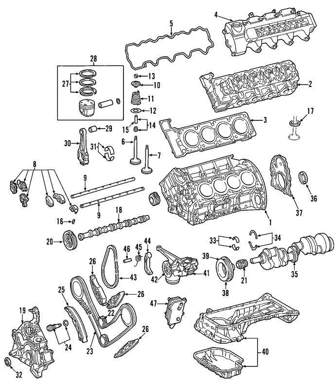 Foto de Culata del motor Original para Mercedes-Benz S430 Mercedes-Benz E430 Mercedes-Benz ML430 Mercedes-Benz CLK430 Marca MERCEDES BENZ Nmero de Parte 1130101820