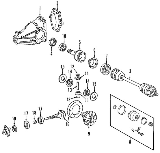 Foto de Sello de Pin Diferencial Original para Mercedes-Benz Marca MERCEDES BENZ Nmero de Parte 0259970047