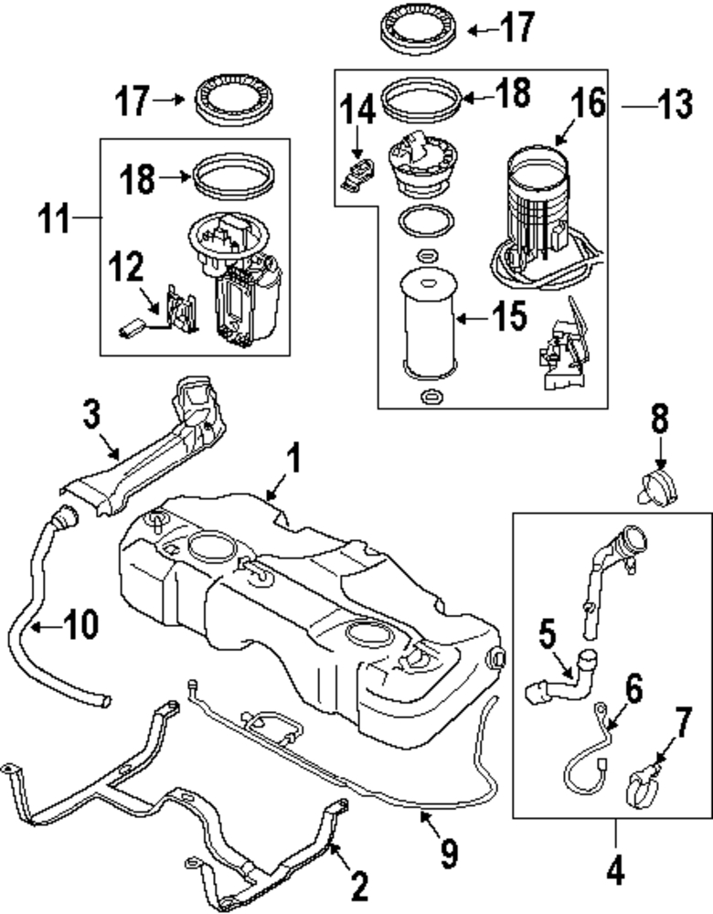 Foto de Filtro de Combustible para Mini Cooper Cooper 2002 2005 Marca MINI OEM Nmero de Parte 16 14 6 757 196