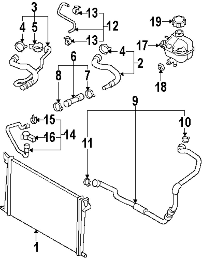 Foto de Manguera de Rebose Refrigerante de Motor para Mini Cooper Cooper 2008 Marca MINI OEM Nmero de Parte 17122754219