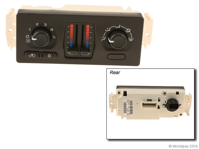 Foto de Panel de Control de Aire Acondicionado / Calefaccin para Cadillac, Chevrolet, GMC Marca Acdelco Nmero de Parte W0133-2077261