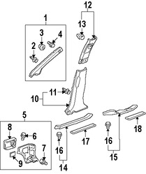 Foto de Palanca de Freno de Parking Original para Acura MDX Marca ACURA Nmero de Parte 83162STXA02ZB