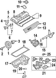 Foto de Empacadura de Caja de Filtro de Aceite Original para BMW Marca BMW N�mero de Parte 11428637821