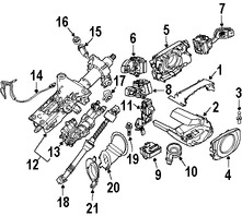 Foto de Interruptor Control de Crucero Original para BMW 525i BMW 530i BMW 545i BMW 645Ci Marca BMW N�mero de Parte 61316924105