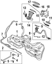 Foto de Unidad Emisora del Tanque de Combustible Original para BMW Marca BMW Nmero de Parte 16146765825