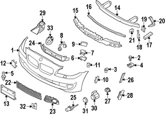 Foto de Cubierta del parachoques Original para BMW Marca BMW N�mero de Parte 51118058996