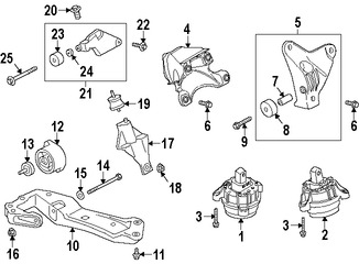 Foto de Montura de Transmisin Automtica Original para BMW Marca BMW Nmero de Parte 22326777390