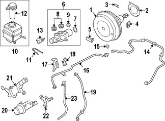 Foto de Bomba de Vac�o de Servofreno Original para BMW ActiveHybrid 5 2012 2013 2014 2015 2016 Marca BMW N�mero de Parte 34336857404