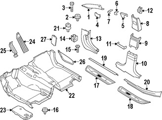 Foto de Panel interior Pilar A Original para BMW 550i GT BMW 535i GT BMW 535i GT xDrive BMW 550i GT xDrive Marca BMW N�mero de Parte 51437220566