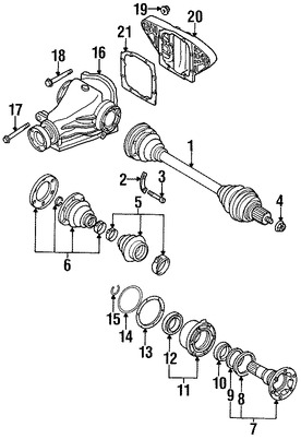 Foto de Eje Propulsor Original para BMW Marca BMW N�mero de Parte 33131428284