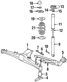 Foto de Brazo remolcador de suspensin Original para BMW Z3 1998 1999 2000 2001 2002 Marca BMW Nmero de Parte 33322227967