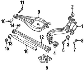 Foto de Brazo remolcador de suspensin Original para BMW Z4 2003 2004 2005 2006 2007 2008 Marca BMW Nmero de Parte 33326774775