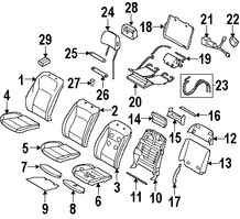 Foto de Panel posterior de Asiento Original para BMW Marca BMW Nmero de Parte 52107321160