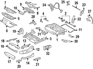 Foto de Interruptor Asiento Elctrico Original para BMW Marca BMW Nmero de Parte 61319274889