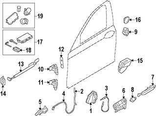 Foto de Bisagra de puerta Original para BMW Marca BMW Nmero de Parte 41007203983