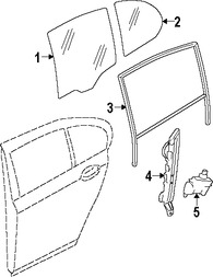 Foto de Cristal de Puerta Original para BMW Marca BMW Nmero de Parte 51357182093