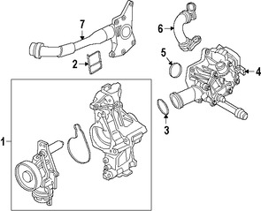 Foto de Empacadura del Termostato del Refrigerante Original para BMW 740i BMW  BMW 340i BMW 340i xDrive BMW 540i Marca BMW Nmero de Parte 11538658571