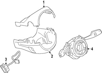 Foto de Cubierta de la Columna de Direccion Original para BMW Marca BMW Nmero de Parte 61319219551