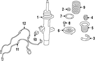 Foto de Puntal de suspensin Original para BMW 228i xDrive BMW  BMW 328i xDrive BMW 320i xDrive BMW 328d xDrive Marca BMW Nmero de Parte 37116793869