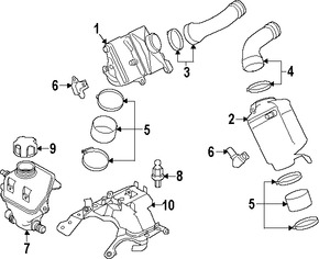 Foto de Tanque de Recuperacion de Refrigerante Original para BMW Marca BMW N�mero de Parte 17137647281