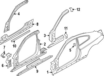 Foto de Estribo Original para BMW 650i BMW 640i BMW 650i xDrive BMW M6 BMW 640i xDrive Marca BMW N�mero de Parte 41217274176