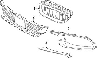 Foto de Molde de rejilla Original para BMW Marca BMW Nmero de Parte 51137370379