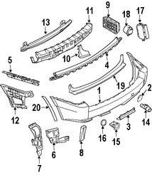 Foto de Soporte de cubierta de parachoques Original para BMW X3 Marca BMW N�mero de Parte 51123400954