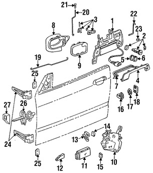 Foto de Switch de Bloqueo de la Perta Original para BMW 318i BMW 318is BMW 325i BMW 325is BMW M3 BMW 318ti Marca BMW N�mero de Parte 61318357096