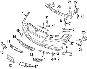 Foto de Sensor de ayuda para Estacionar Original para BMW 328i BMW 335i BMW 328i xDrive BMW 335i xDrive BMW 335d BMW Z4 Marca BMW Nmero de Parte 66207844600