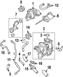 Foto de Turbo Original para BMW 335d 2009 2010 2011 Marca BMW Remanufacturado N�mero de Parte 11657811404