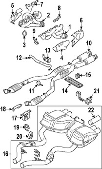 Foto de Protector de Calor Escape Original para BMW M3 2008 2009 2010 2011 2012 2013 Marca BMW N�mero de Parte 11627838414