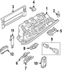 Foto de Interruptor Liberador de Bal Original para BMW Marca BMW Nmero de Parte 61318379766