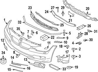 Foto de Cubierta del parachoques Original para BMW Marca BMW Nmero de Parte 51117293086