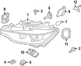 Foto de Faro Original para BMW Marca BMW N�mero de Parte 63117338707