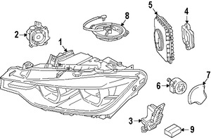 Foto de Faro Original para BMW Marca BMW N�mero de Parte 63117419629