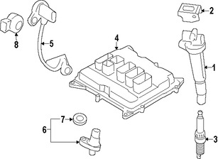 Foto de Computadora del Motor Original para BMW Marca BMW N�mero de Parte 12148614949