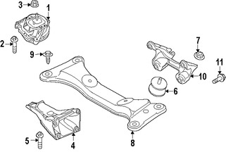 Foto de Montura de Transmisin Automtica Original para BMW Marca BMW Nmero de Parte 22316796617