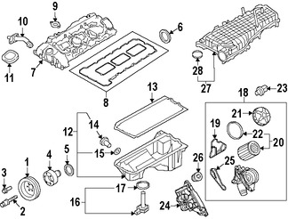 Foto de Sello del cigue�al del motor Original para BMW Marca BMW N�mero de Parte 11118604931